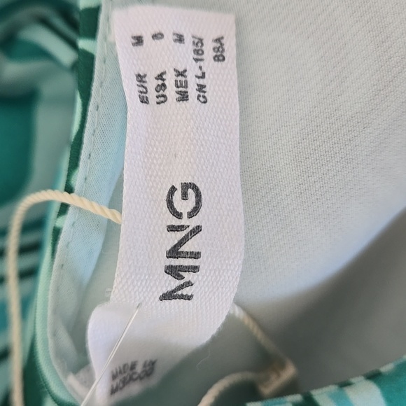 MANGO MNG  printed retro dress Size 8 Medium NEW - Picture 9 of 12